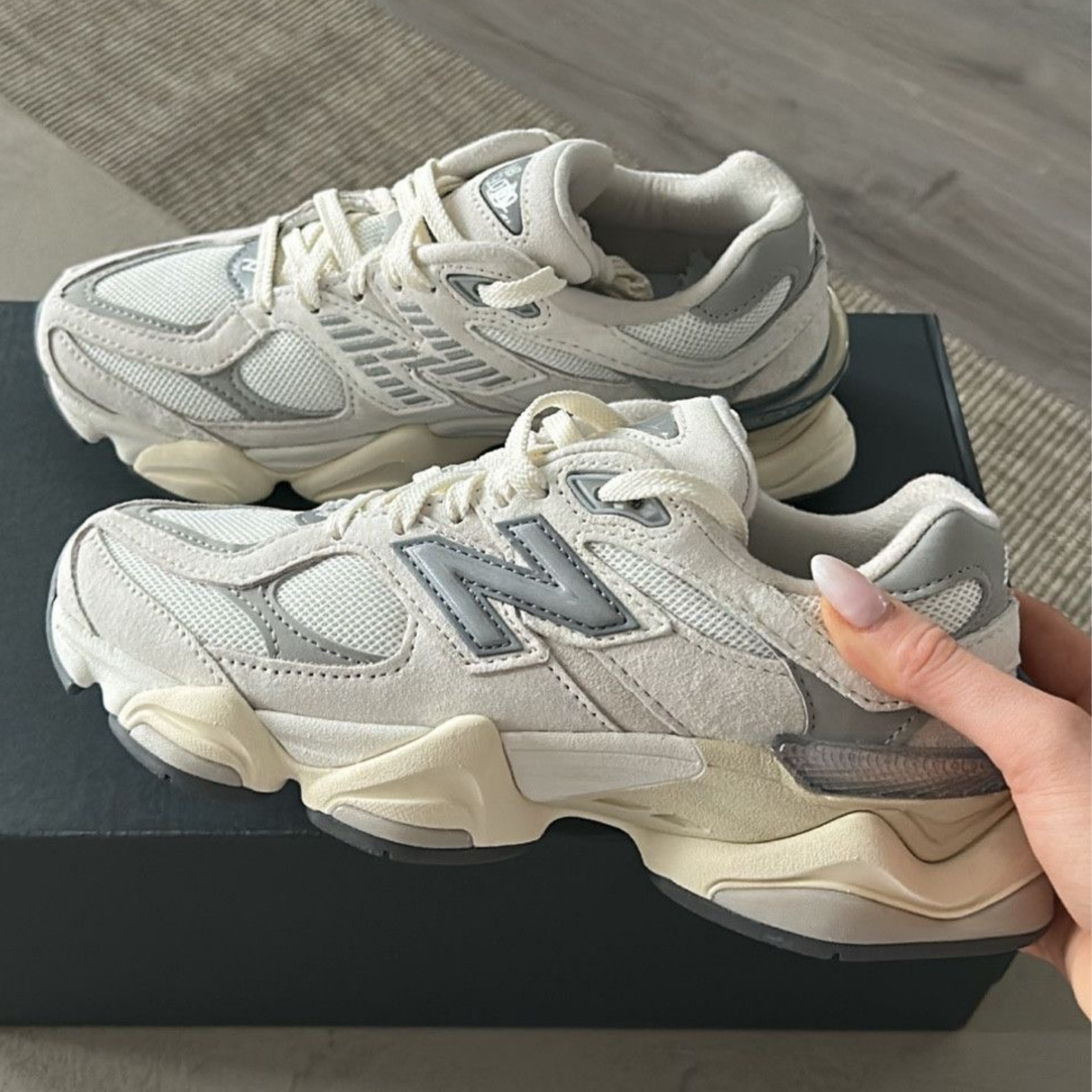 New Balance 9060 Sea Salt White