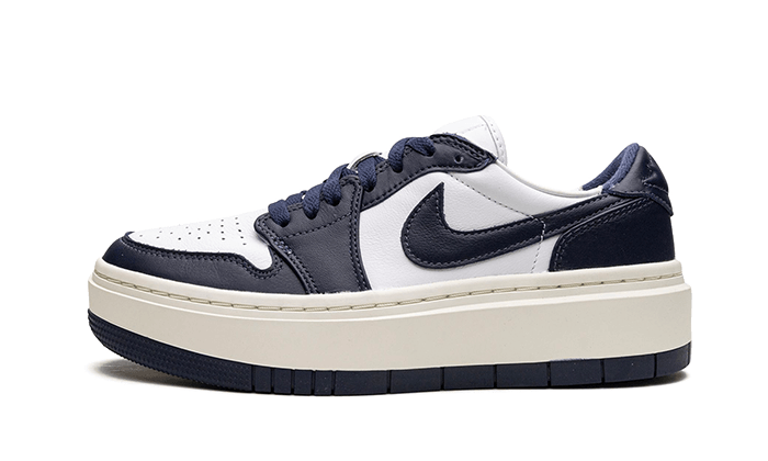 Air Jordan 1 Low Elevate White Midnight Navy Sail