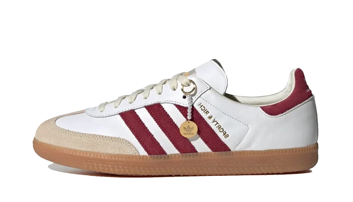 Adidas Samba X Sporty & Rich White Burgundy