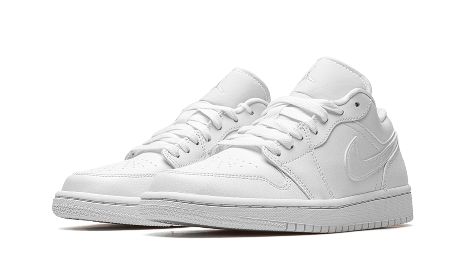 Air Jordan 1 Low Triple White Patent Swoosh (2022)