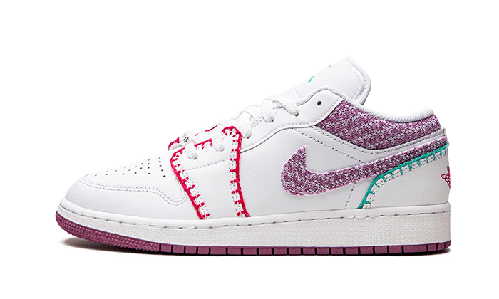 Air Jordan 1 Low White Light Bordeaux