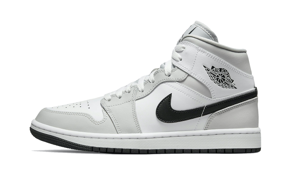 Nike Air Jordan 1 Mid Light Smoke Grey Black