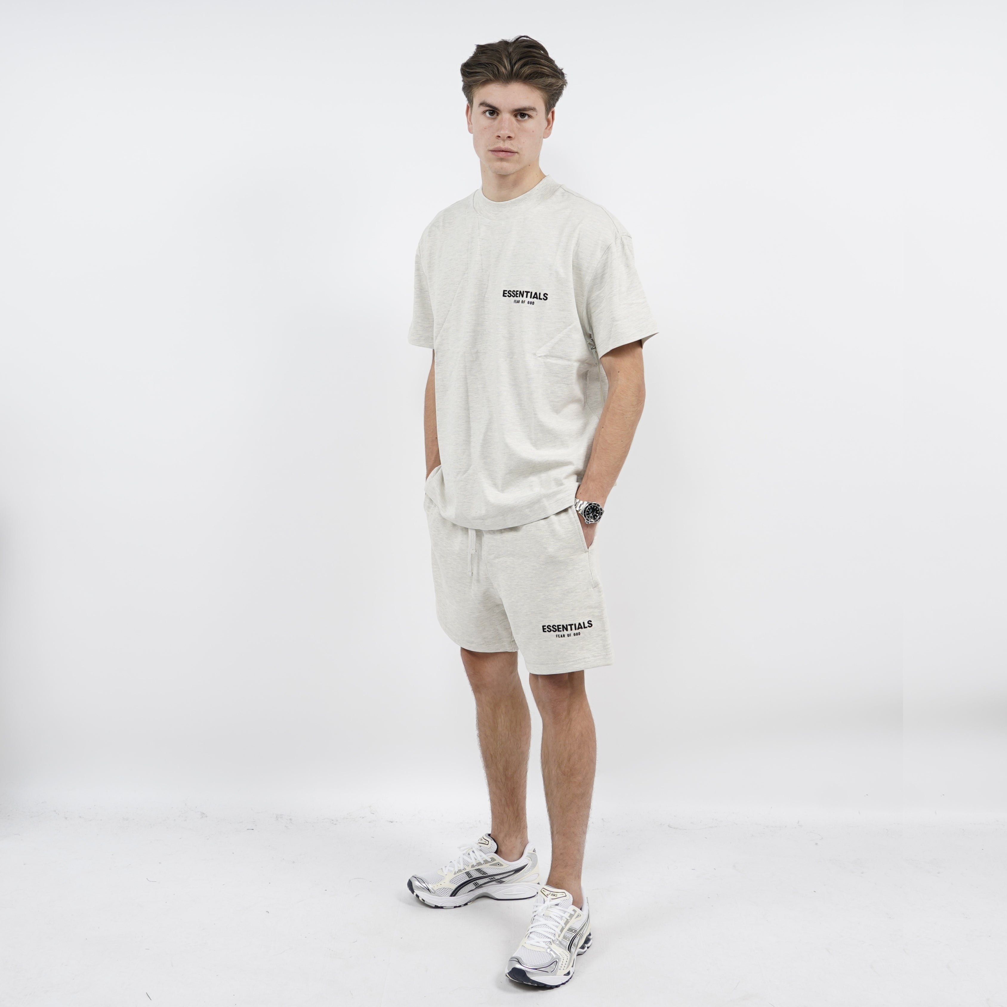 Fear of God Essentials Light Oatmeal Summer set